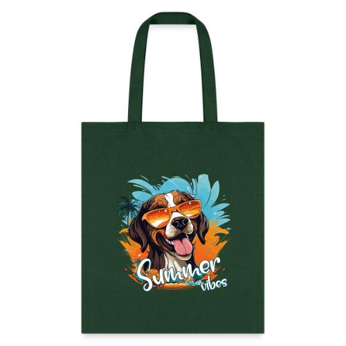Funny Dog: Summer Vibes - Tote Bag