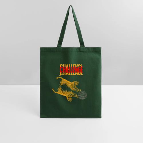 Double tiger fashion, jungle feline animals. - Tote Bag
