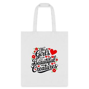 Beautiful and Bold - Tote Bag - white - Front