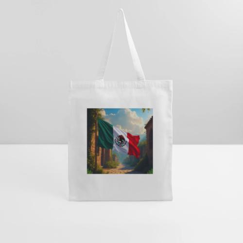 Mexican flag in Magical Town and Nature - Tote Bag