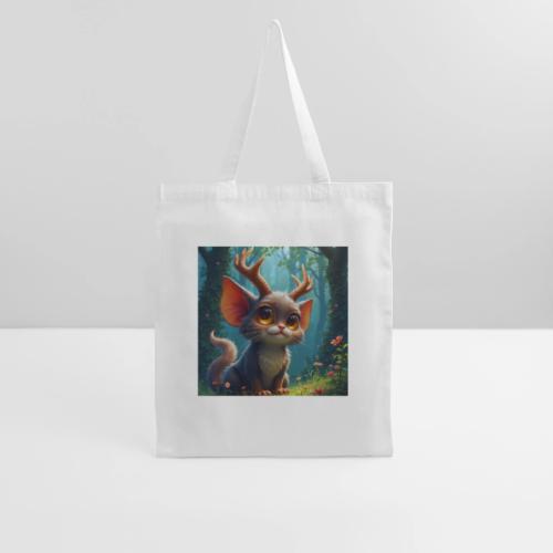 Magical Forest Creature with Deer Horns - Tote Bag