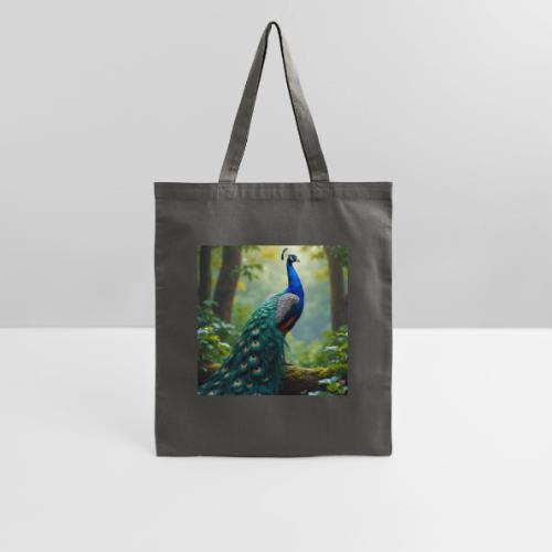 Majestic Peacock in Enchanted Forest - Tote Bag