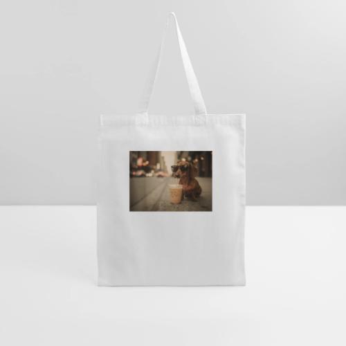 Funny Dachshund Iced Coffee Lover Tee - Tote Bag