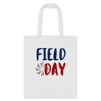 Field Day Red White and Blue Student Teacher - Tote Bag - white - Front