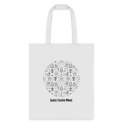 Santa's Festive Wheel T-Shirt - Tote Bag