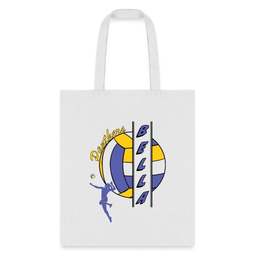 Volleyball Custom Player Name Bella - Tote Bag