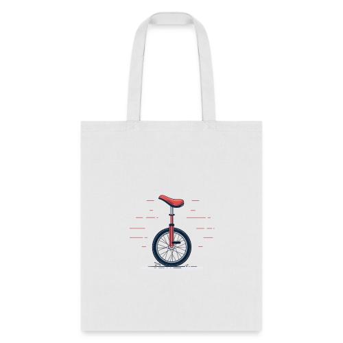 Bold Graphic Unicycle - Tote Bag