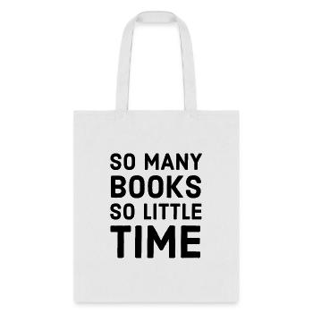 so many books so little - Tote Bag - white - Front