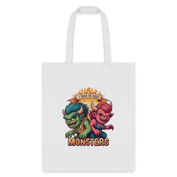 i teach the cutest monsters halloween - Tote Bag - white - Front