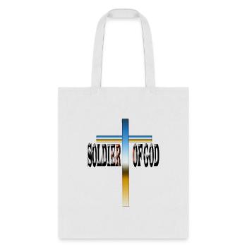 Soldier Of GOD - Christian clothing - Tote Bag - white - Front