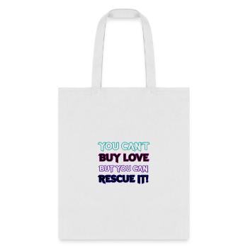 Funny Slogan Love - Tote Bag - white - Front