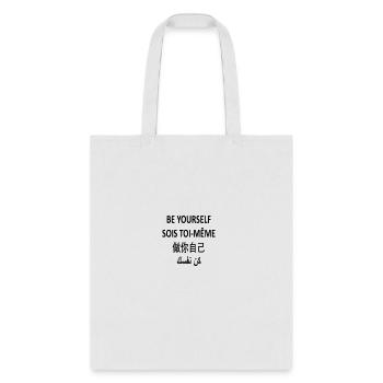 BE YOURSELF - Tote Bag - white - Front