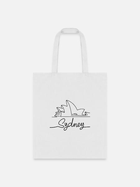 Sydney Skyline Elegance - Tote Bag - white