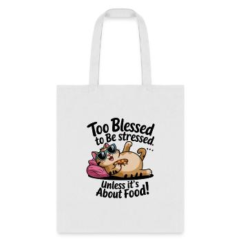 Funny Cat - Tote Bag - white - Front