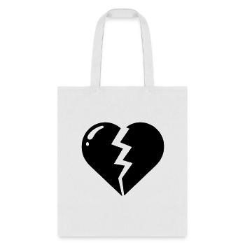 Heart broken hearts vector path16 - Tote Bag - white - Front