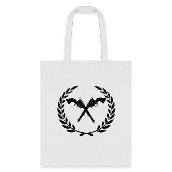 Laurel wreath two crossed colt army Revolver - Tote Bag - white - Front