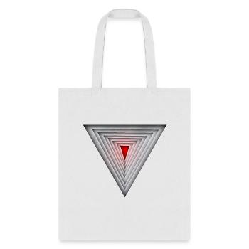 Glowing Red Triangle - Tote Bag - white - Front