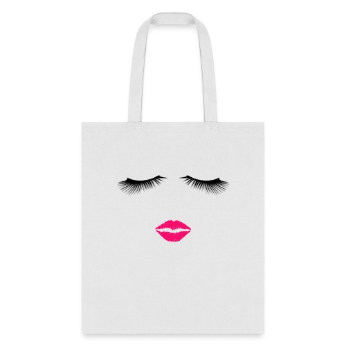 Lipstick and Eyelashes - Tote Bag