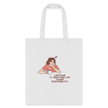 Caffeine - Tote Bag - white - Front