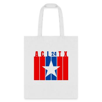 Red White Blue ACL Star - Tote Bag - white - Front