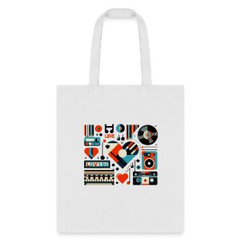 Love Music Ornament - Tote Bag - white - Front