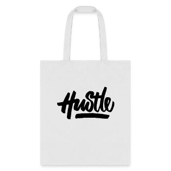 HUSTLE - Tote Bag - white - Front