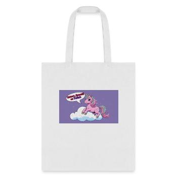 Pink Unicorn on a cloud Unicorn_Queen92 twitch - Tote Bag - white - Front