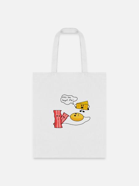 Egg, Bacon, and Cheese. - Tote Bag - white