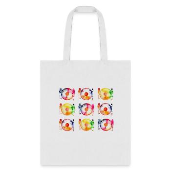 Vinyle Old School - Sac fourre-tout - blanc - Devant