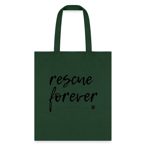 Rescue Forever Cursive Large - Tote Bag