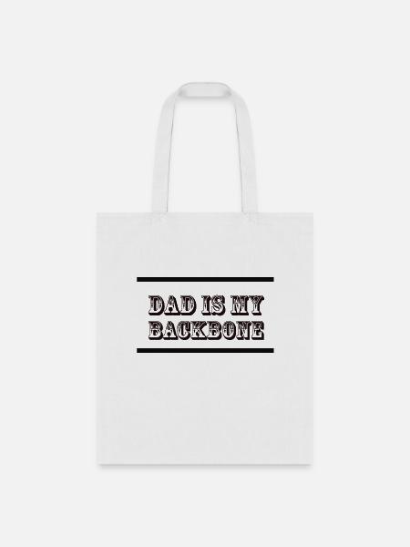 Dad Backbone - Tote Bag - white