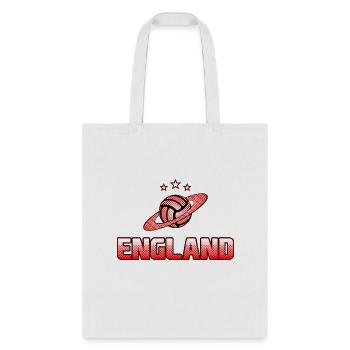 England Football Halftone Casual Retro Style - Tote Bag - white - Front