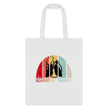 Distressed Reratory Therapist Lungs Stethoscope - Tote Bag - white - Front