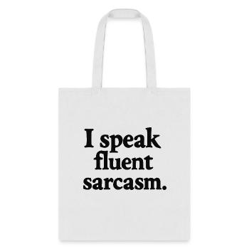 sarcasm - Tote Bag - white - Front