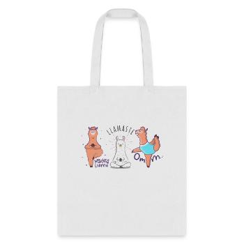HALF MOON YOGA POSE - Tote Bag - white - Front