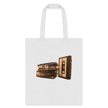 Mixtape rétro Musique Old School - Sac fourre-tout - blanc - Devant