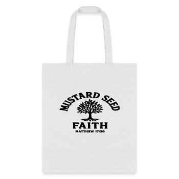 Mustard Seed black - Tote Bag - white - Front