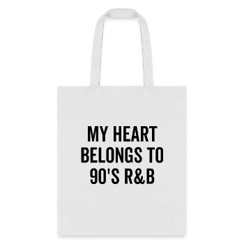 My Heart Belongs To 90's R&B - Tote Bag - white - Front