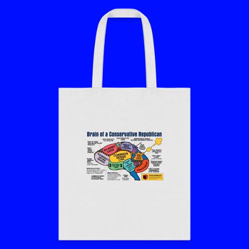 Brain of a Conservative Republican - Tote Bag
