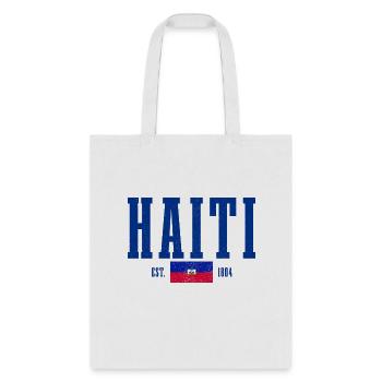 Haiti Est 1804 Haitian Flag Pride Haiti - Tote Bag - white - Front