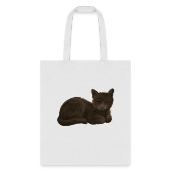 loaf cat - Tote Bag - white - Front
