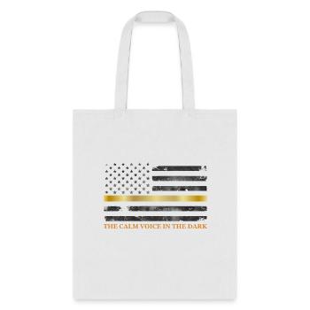 Dispatcher - Thin Yellow Gold Line 911 Emergency - Tote Bag - white - Front