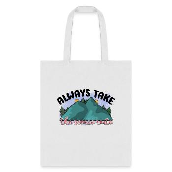 Always Take The Scenic Route - Tote Bag - white - Front