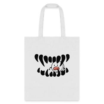Teeth crushing a pill - Tote Bag - white - Front