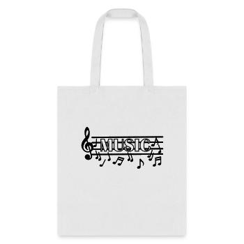 For music lover - Tote Bag - white - Front