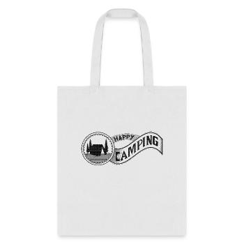 Unique camping t-shirt design - Tote Bag - white - Front
