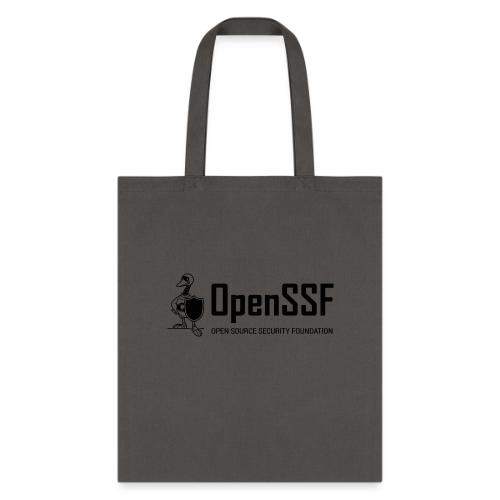 OpenSSF wide black and white logo - Tote Bag