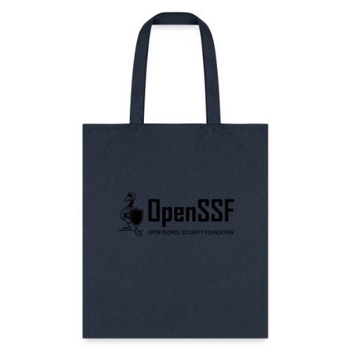 OpenSSF wide black and white logo - Tote Bag
