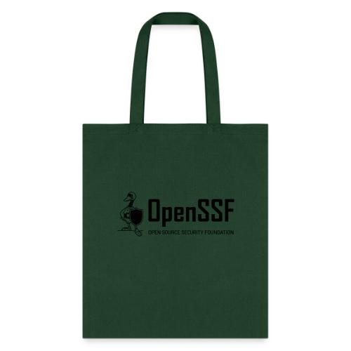OpenSSF wide black and white logo - Tote Bag