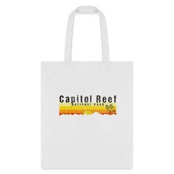 Capitol Reef National Park-Retro National Park - Tote Bag - white - Front